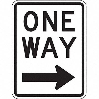 LYLE R62R18DA D9712 One Way Traffic Sign 24 x 18