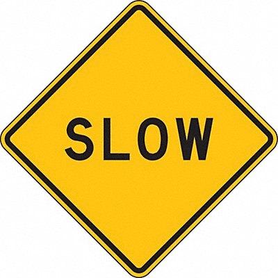 LYLE LW81230HA D9752 Slow Traffic Sign 30 x 30