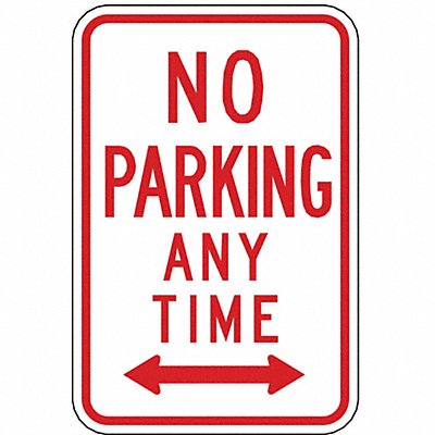 LYLE R71D12HA No Parking Any Time Sign 18 x 12