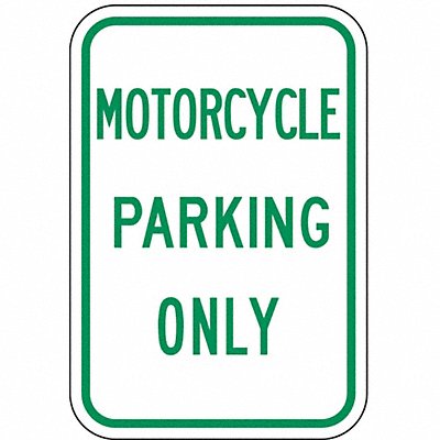 LYLE RP03012HA Motorcycle Parking Sign 18 x 12