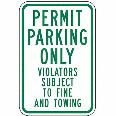 LYLE RP11712HA Permit Parking Sign 18 x 12