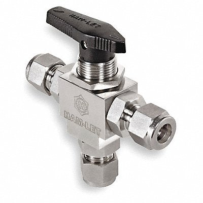 HAM-LET H6800SSL18RCST SS Ball Valve Tube x Tube x Tube 1/8 in