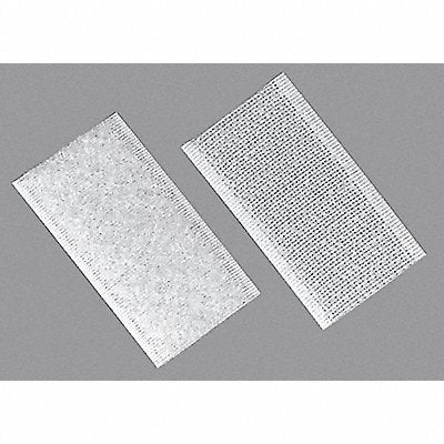 GRAINGER 16U739 Hook and Loop 1x3 In White PK100