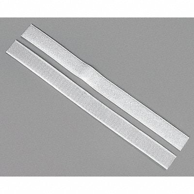 GRAINGER 16U746 Hook and Loop 1x6 In White PK75