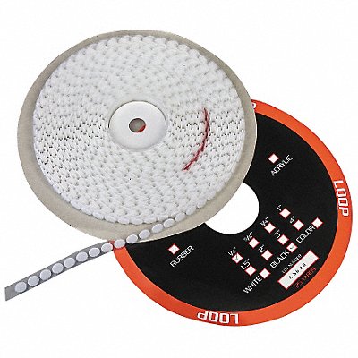 GRAINGER 16U760 Hook Round 1/2 Dia White PK1565