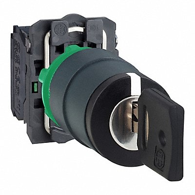 SCHNEIDER ELECTRIC XB5AG03 SelectSwtch Key Non Illuminated 3Pos 22mm Blk