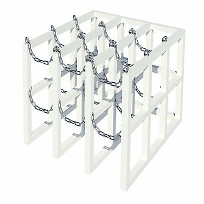 INSTOCK GRCRFM3X3 Gas Cylinder Rack 45 W 48 D 30 H