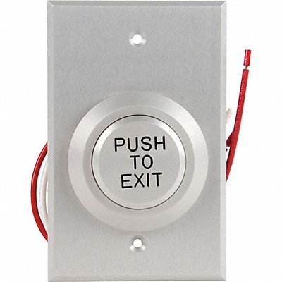DORTRONICS W5287P23DAxE1 Push to Exit Button 24VDC Wt/Blk Button