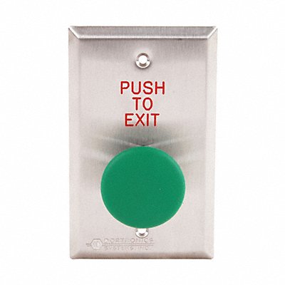 DORTRONICS 5211MP23DAGxE1 Push to Exit Button 125VAC Green Button