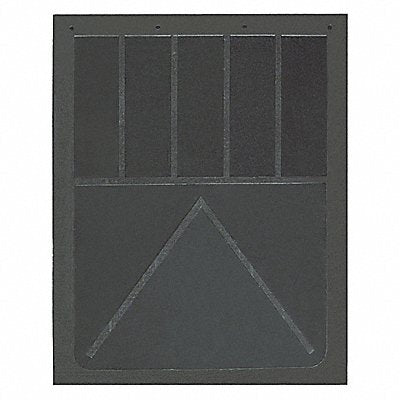 BUYERS PRODUCTS B24SPP Mud Flaps Black Rubber 24 L x 24 W PR