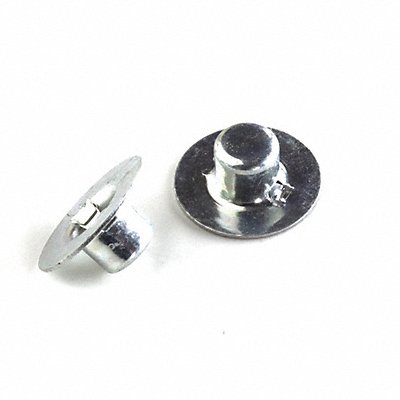 GRAINGER 230982004 Push On Cap Nut Nickel Plated SteelPK