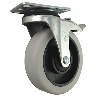 GRAINGER 400K28 Standard Plate Castor Swivel 400 lb.