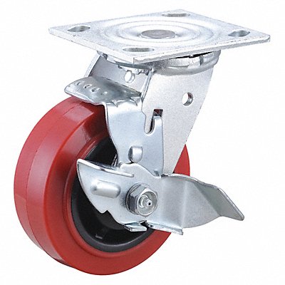 GRAINGER 400K51 Standard Plate Castor Swivel 750 lb.