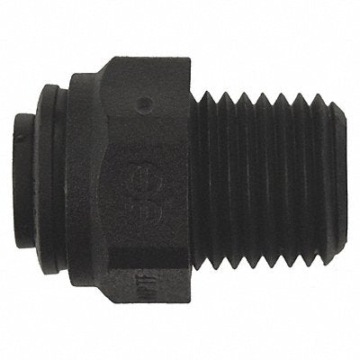 JOHN GUEST PP010822E Male Connector Black 1/4 Tube EPDM PK10