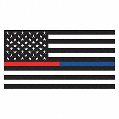 ANNIN  CO. 3968 US Thin Red and Blue Line Flag 3ft x 5ft