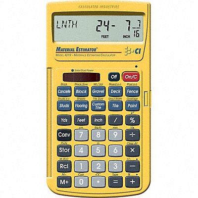 CALCULATED INDUSTRIES 4019 Material Estimator