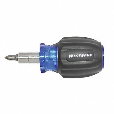 WESTWARD 401L12 Multi-Bit Screwdriver NumBits 3