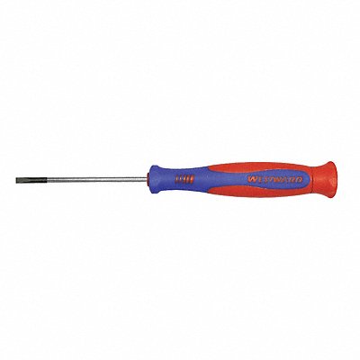 WESTWARD 401L50 Prcsion Slotted Screwdriver 3/32 in