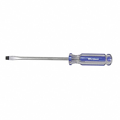 WESTWARD 401L97 Slotted Screwdriver 1/4 in