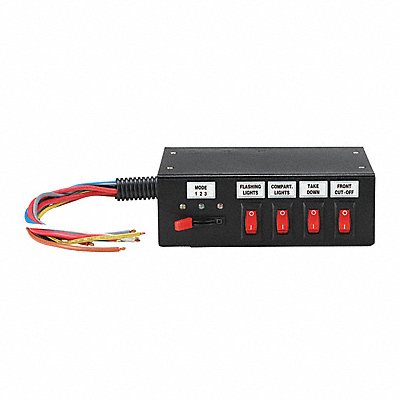 FEDERAL SIGNAL SW400SSB Switch Box w/Slide Switch 12V 7 Terminal