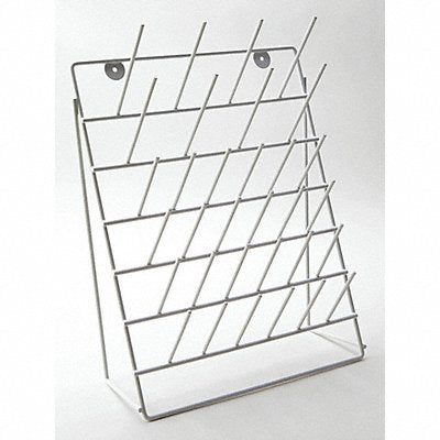 DYNALON 5591650005 Drying Rack Steel White Angled 32 Pegs