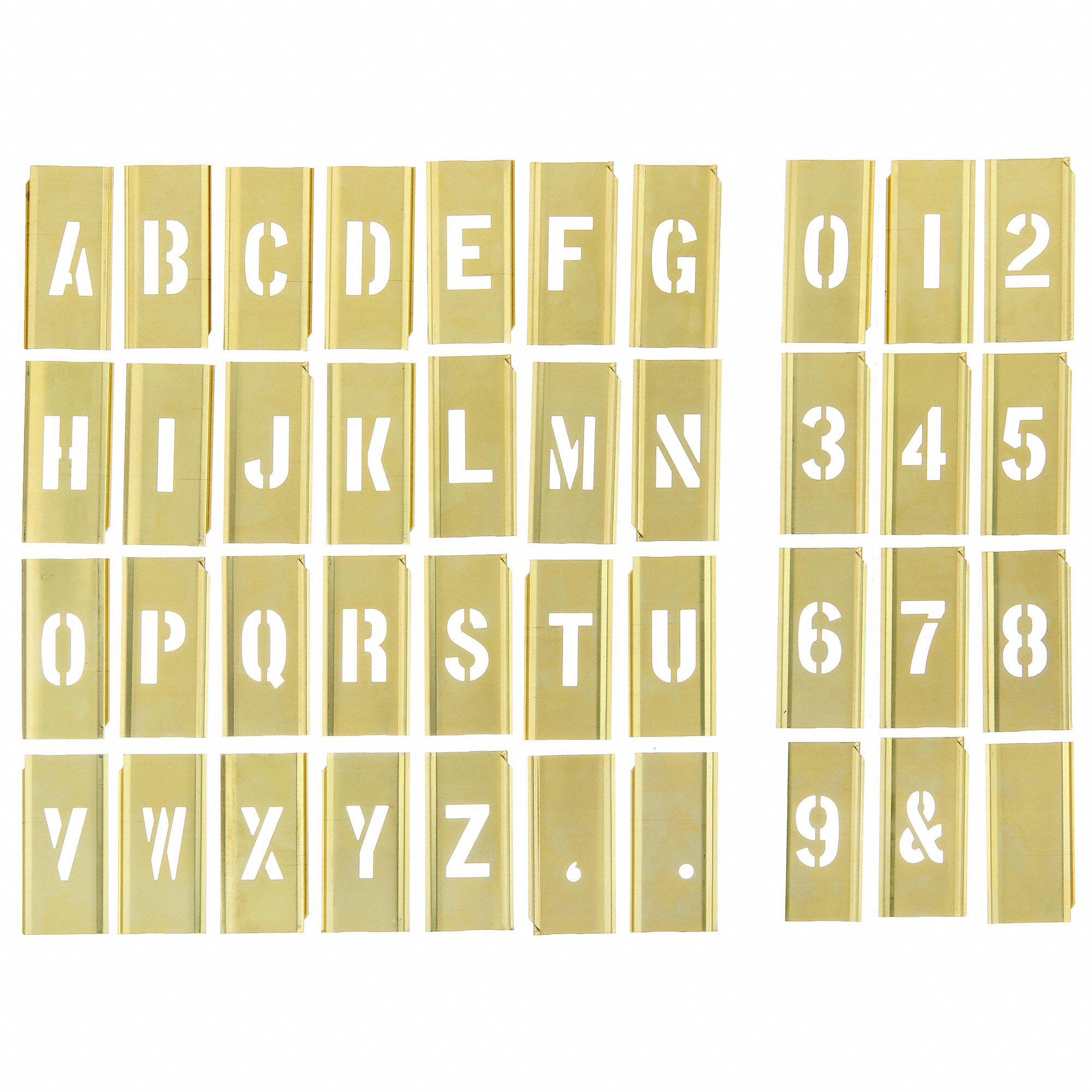 SKILCRAFT 7520000000000 Stencil Gold Brass Overall 1-1/4 W