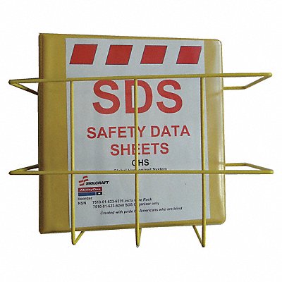 ABILITY ONE 7510020000000 SDS Binder Holder English 9 Hx13-1/2 W