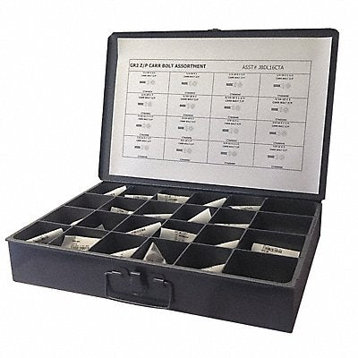 GRAINGER JBDL16CTA Carriage Bolt Assortment No of Pieces 250