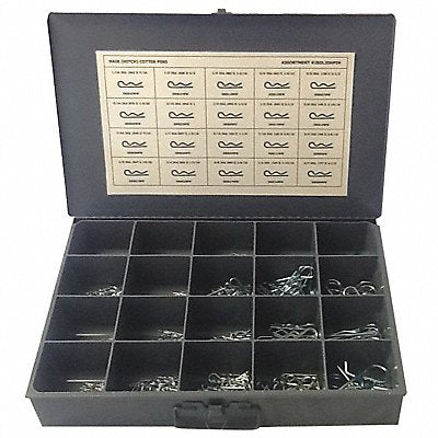 GRAINGER JBDL20HPIN Pin Assortment 20 Sizes 1100 pcs.