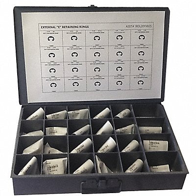 GRAINGER JBDL20YXB25 Ring Assortment 20 Sizes 500 pcs.