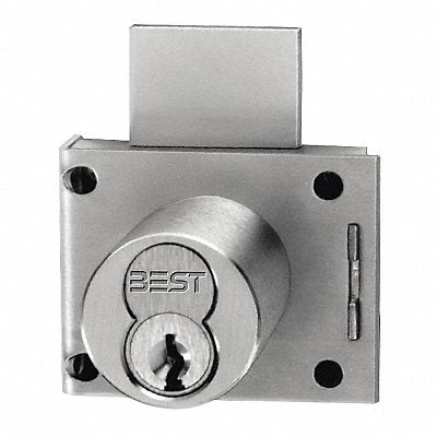 BEST 3L7RD2625 Coin Box Lock Silver Steel 2-1/8 W