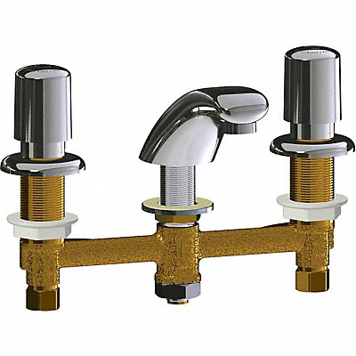CHICAGO FAUCETS 404V765ABCP Handle-Operated Faucet Deck Manual Metal