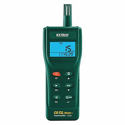 EXTECH CO260 CO Detector -5 F to 140 F LCD