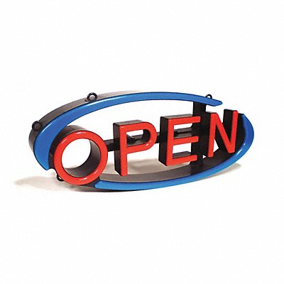 MYSTIGLO VH01RL LED Open Sign 22-1/2 L Plastic