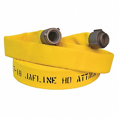 JAFLINE HD G52H15HDY100P Fire Hose 100 ft Yellow Polyester