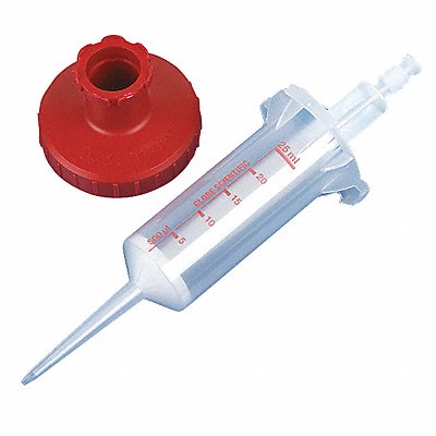 GLOBE SCIENTIFIC 3930 Dispenser Syringe Tip Clear 2500uL PK25