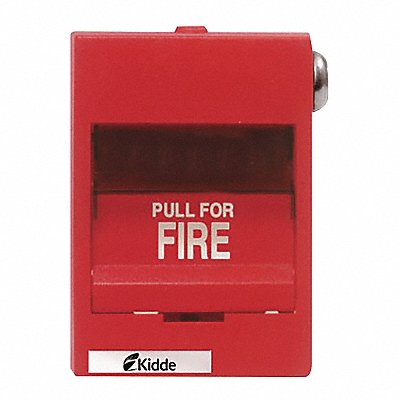 KIDDE K276B1120 Fire Alarm Pull Station Red 3-3/8 D