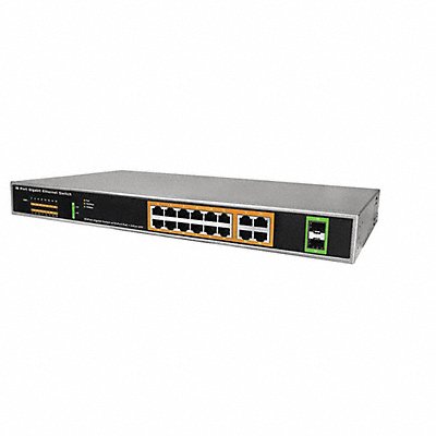 BV TECH POESW1602G PoE Switch Camera Inputs 16 8-13/64 L