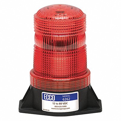 ECCO 6262R Beacon Light Red Flashing