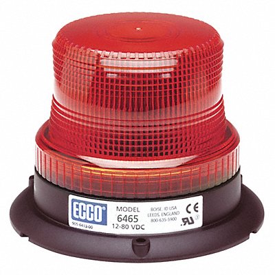 ECCO 6465R Beacon Light Red Flashing