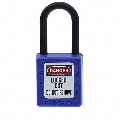 MASTER LOCK 406BLU D1942 Lockout Padlock KD Blue 1-3/4 H