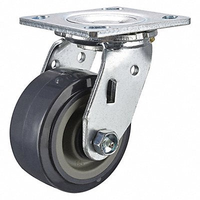 GRAINGER P21SUP040R14 Standard Plate Castor Swivel 600 lb.