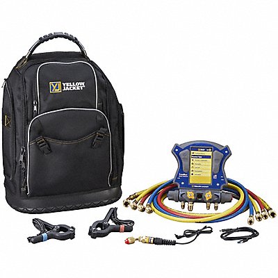 YELLOW JACKET 40880 Manifold Gauge Set Plastic LCD 740 psi