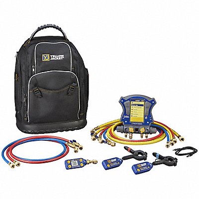 YELLOW JACKET 40887 Manifold Gauge Set Plastic LCD 740 psi