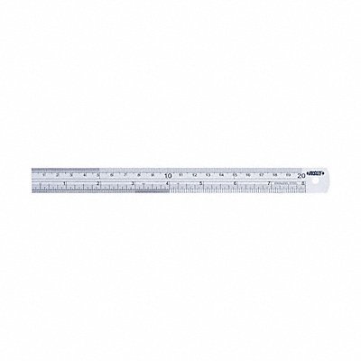 INSIZE 7110200 Steel Rule SS 8 L Unfinished 1/32 W