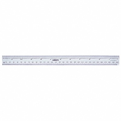 INSIZE 7113300A Rigid Rule SS 12 L Inch/Meric