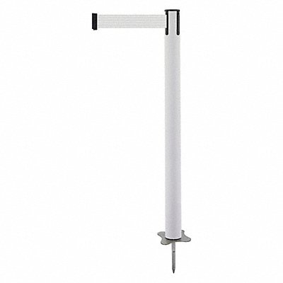 TENSABARRIER 88432MAXB1XC Spike Post White Post 43 H