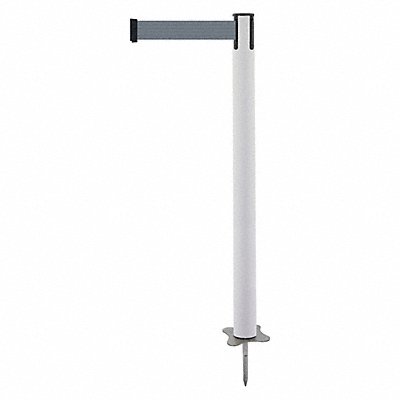 TENSABARRIER 88432MAXB5XC Spike Post White Post 43 H