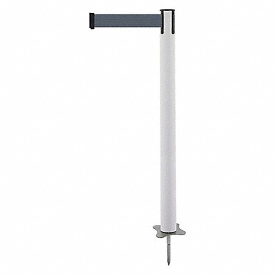 TENSABARRIER 88432MAXB7XC Spike Post White Post 43 H