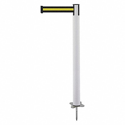 TENSABARRIER 88432STDS4XC Spike Post White Post 43 H